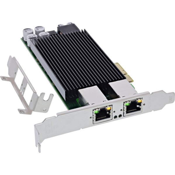 InLine® Dual Gigabit Netzwerkkarte, 2x RJ45 1 Gb/s, PCIe x4, PoE+