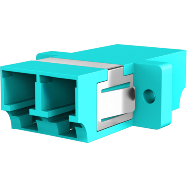 Glasfaser Kupplungen Kupplung LC Duplex OM3 aqua, - 1 VPE = 12 St�ck
