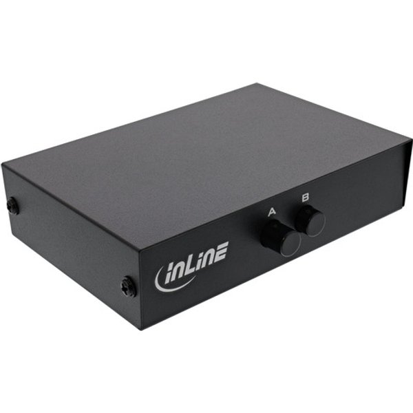 InLine® Seriell-Umschalter manuell 2-fach, RS232, 9pol Sub-D