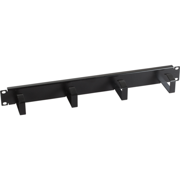EFB Elektronik EFB-Elektronik - Kabelführungsplatte für Schaltschrank - RAL 9005, Deep Black - 1U - 48.3 cm (19")