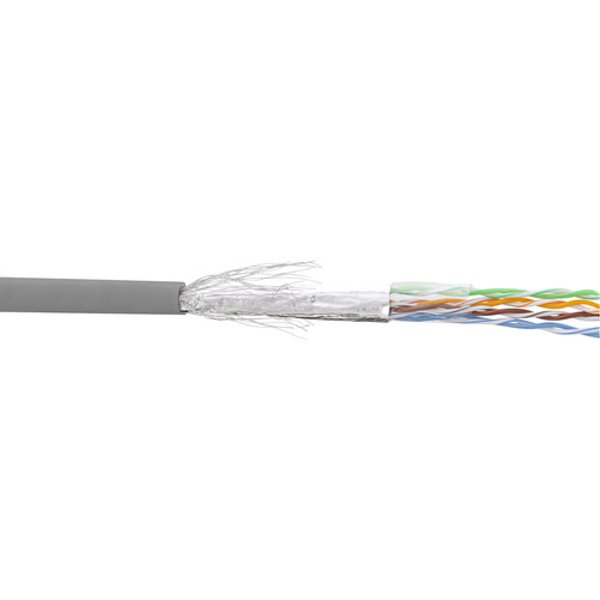 InLine® Patchkabel Cat.5e, grau, SF/UTP, AWG26 CCA, PVC, 500m