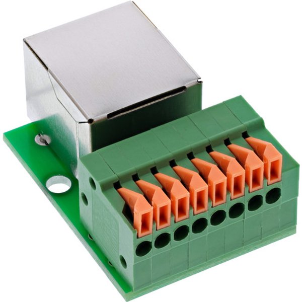 InLine® RJ45 Buchse an Push-In-Klemme, 8pol, Cat.5e