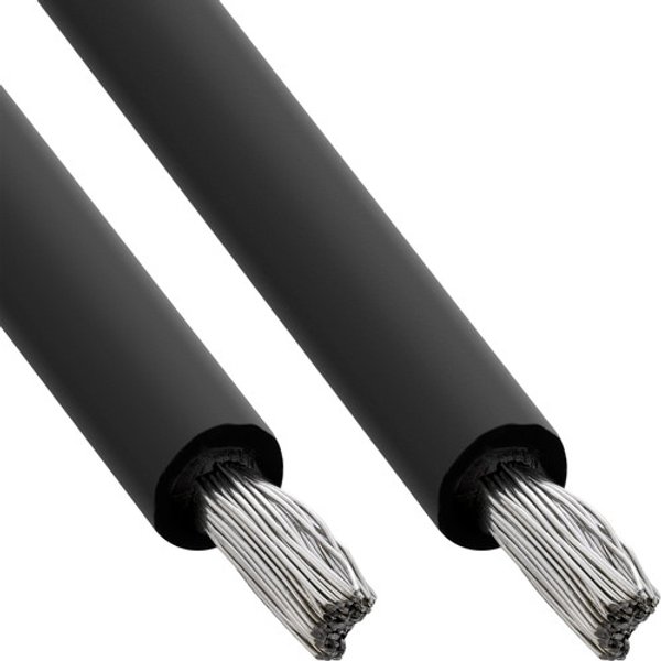 InLine® Solar Installationskabel Meterware H1Z2Z2-K 6mm² schwarz 100m