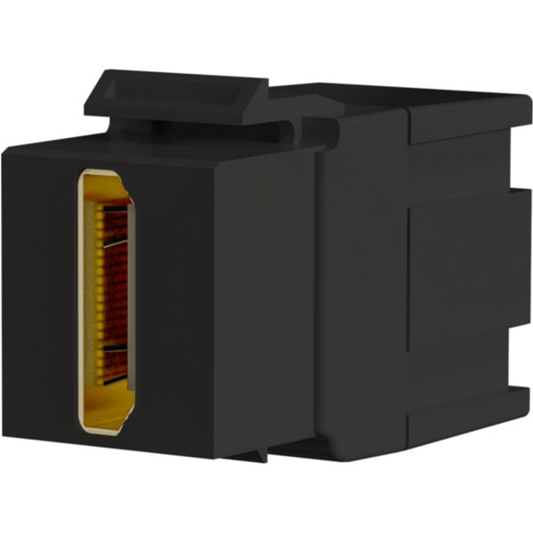 Keystone + Adapter Keystone Einbauadapter HDMI A - A, schwarz - 1 VPE = 100 St�ck