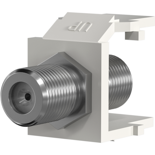Keystone + Adapter Keystone Einbauadapter F-Verbinder, weiß, - 1 VPE = 100 St�ck