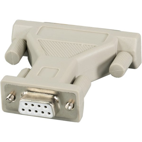 Serielle und Paralelle Kabel und Adapter Adapter, Dsub 9 auf DSub 25, Bu.-St., beige - 1 VPE = 50 St�ck
