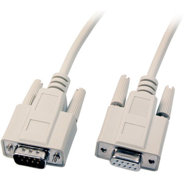 Serielle und Paralelle Kabel und Adapter Datenkabel seriell 1:1, 2x DSub 9, St.-Bu., 3,0m, beige - 1 VPE = 10 St�ck