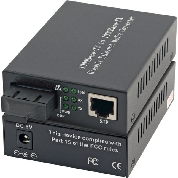 Media Konverter RJ45-STP/SC 1310nm/10km, Gigabit LX, SM