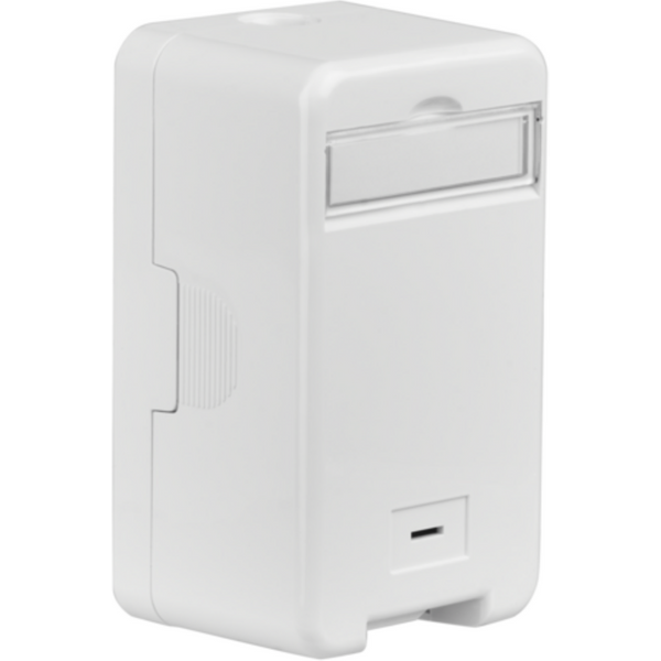 Netzwerkdose Keystone Verteilerbox Aufputz, 1-Port, Staubschutz selbstschließend - 1 VPE = 50 St�ck