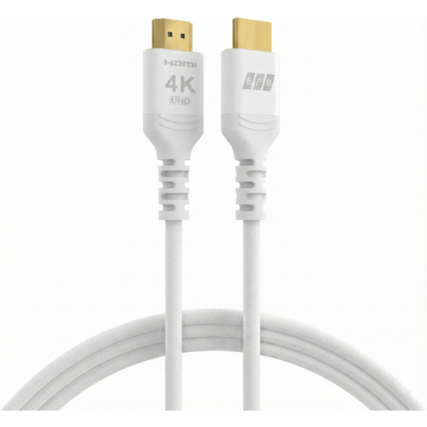 HDMI Kabel High-Speed m.Ethernet 4K60Hz 18 Gbit/s, 5m weiß komp. mit HDMI 2.0