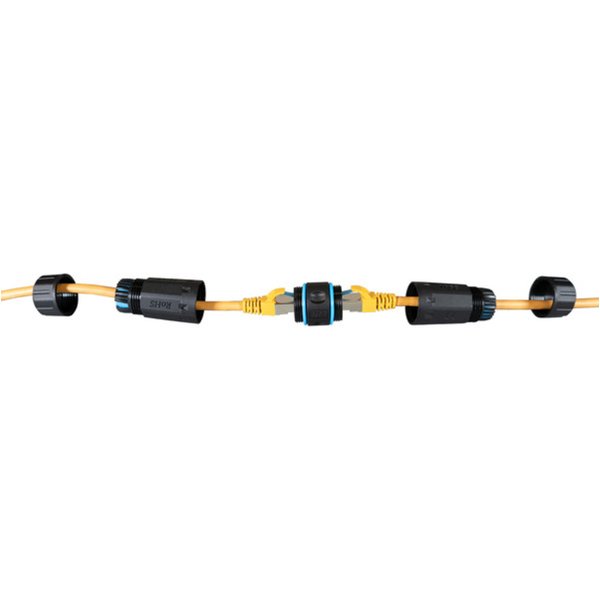 IP67 + IP68 Steckverbinder RJ45 Cat.6 IP68, Durchführungskupplung,Buchse/Buchse Verb - 1 VPE = 20 St�ck