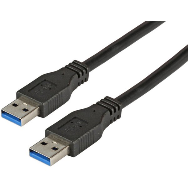 USB USB3.0 Anschlusskabel A-A, St.-St., 1,0m, schwarz, Premium - 1 VPE = 260 St�ck