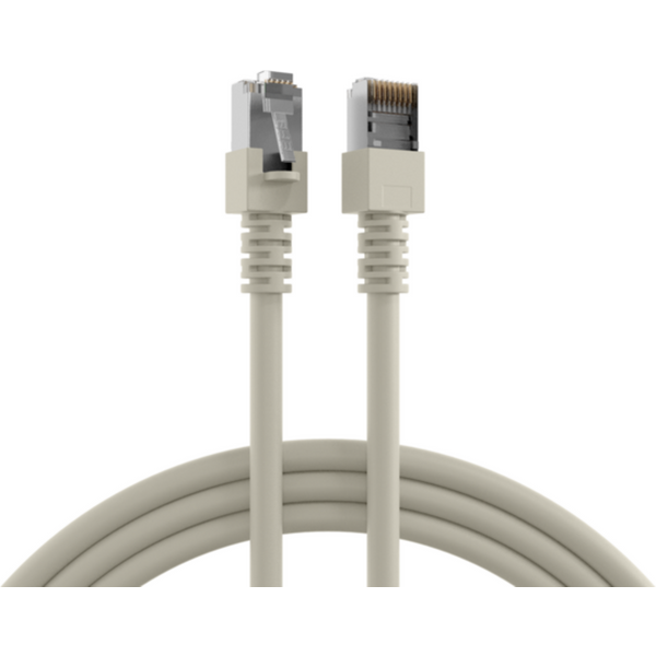 Patchkabel RJ45 Patchkabel Cat.5e SF/UTP PVC, CCA grau 0,5m - 1 VPE = 10 St�ck