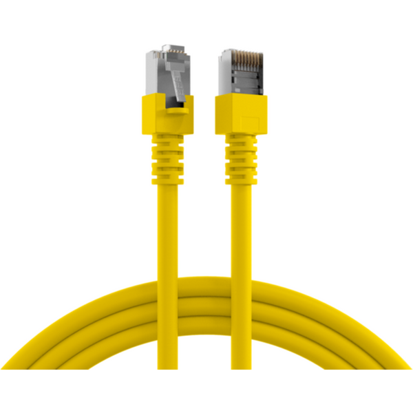 Patchkabel RJ45 Patchkabel Cat.5e SF/UTP PVC, CCA gelb 1m - 1 VPE = 10 St�ck