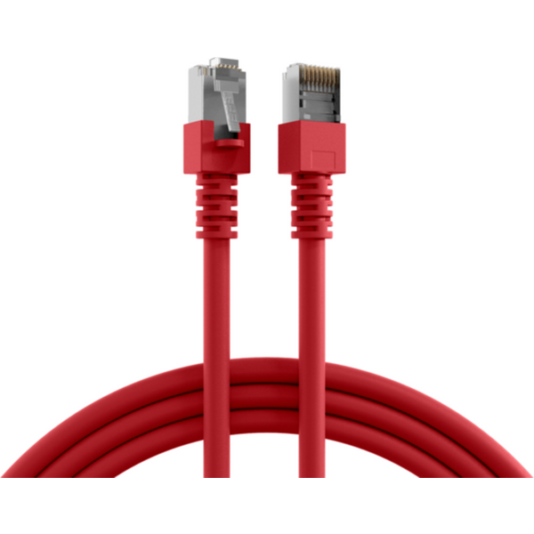 Patchkabel RJ45 Patchkabel Cat.5e SF/UTP PVC, CCA rot 1m - 1 VPE = 10 St�ck