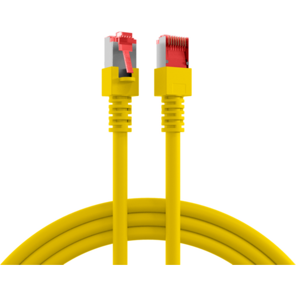 Patchkabel RJ45 Patchkabel Cat.6 S/FTP LSZH, gelb 0,5m - 1 VPE = 10 St�ck