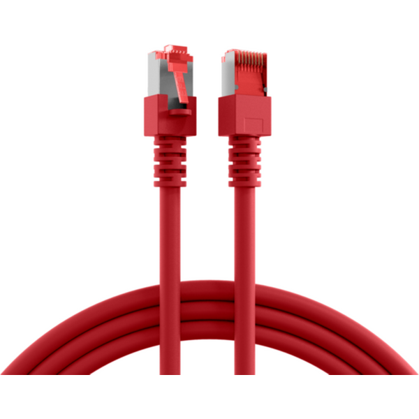 Patchkabel RJ45 Patchkabel Cat.6 S/FTP LSZH, rot 0,25m - 1 VPE = 10 St�ck
