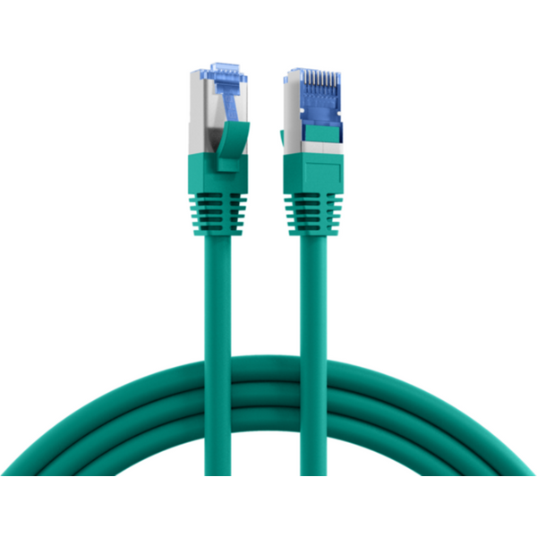 Patchkabel RJ45 Patchkabel Cat.6A S/FTP TPE, Cat.7 Rohkabel superflex grün 30m - 1 VPE = 5 St�ck