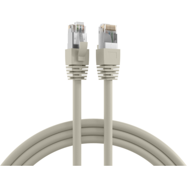 Patchkabel RJ45 Patchkabel Cat.8.1 S/FTP LSZH, BC grau 10m - 1 VPE = 5 St�ck