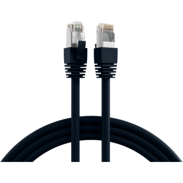 Patchkabel RJ45 Patchkabel Cat.8.1 S/FTP LSZH, BC schwarz 0,5m - 1 VPE = 10 St�ck
