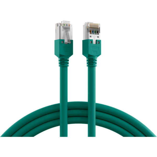 Patchkabel RJ45 Patchkabel Cat.5e SF/UTP LSZH, Draka UC300 TM11 grün 1,5m - 1 VPE = 5 St�ck