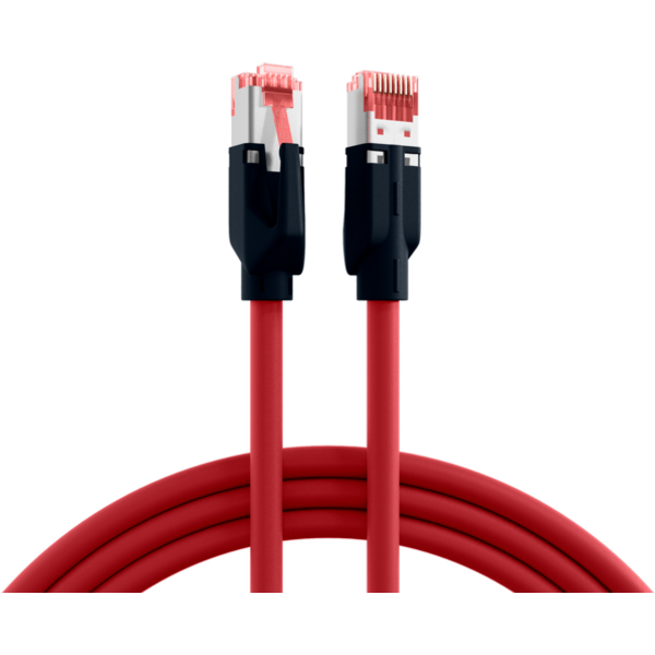 RJ45 Patchkabel Cat.6A S/FTP PUR, Draka UC900 TM21 rot 10m