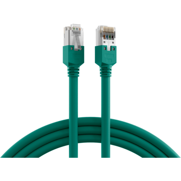 Patchkabel RJ45 Patchkabel Cat.5e F/UTP LSZH, Draka UC300 TM11 grün 1m - 1 VPE = 5 St�ck