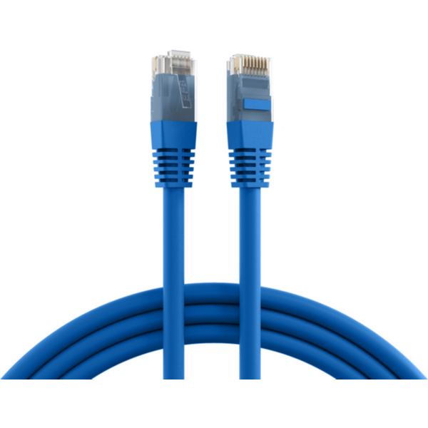 Patchkabel RJ45 Patchkabel Cat.6 U/UTP PVC, CCA blau 3m - 1 VPE = 10 St�ck