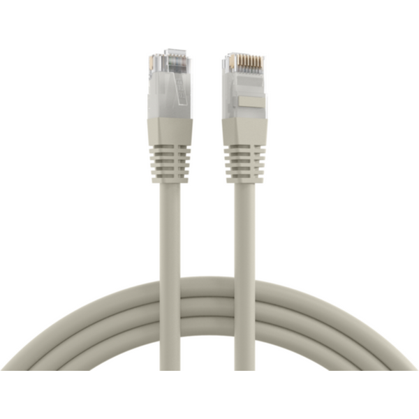 Patchkabel RJ45 Patchkabel Cat.6 U/UTP PVC, CCA grau 2m - 1 VPE = 10 St�ck