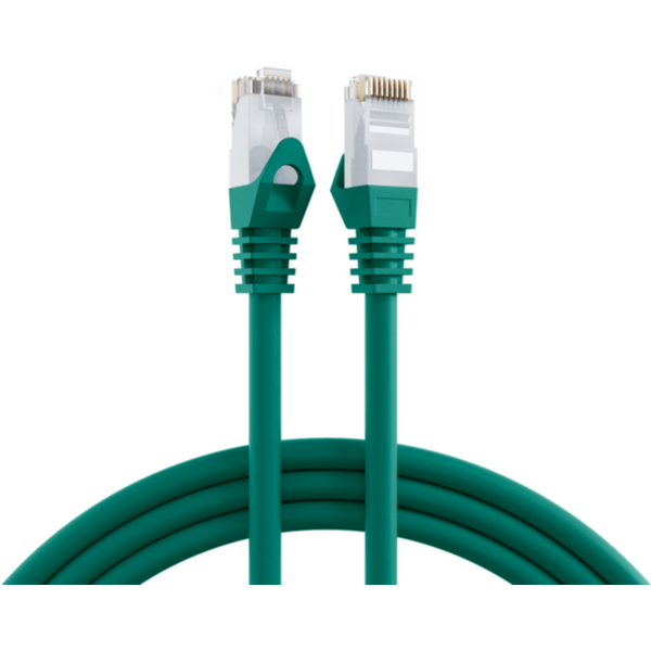 Patchkabel RJ45 Patchkabel Cat.6 U/UTP LSZH, CCA grün 1,5m - 1 VPE = 10 St�ck