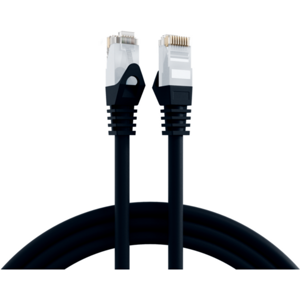 Patchkabel RJ45 Patchkabel Cat.6 U/UTP LSZH, CCA schwarz 15m - 1 VPE = 5 St�ck