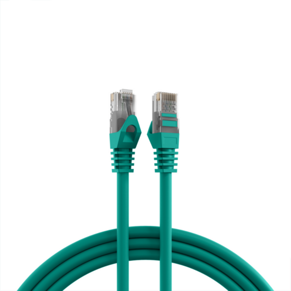 Patchkabel RJ45 Patchkabel Cat.5e U/UTP LSZH, CCA AWG24/7 grün 7,5m - 1 VPE = 5 St�ck