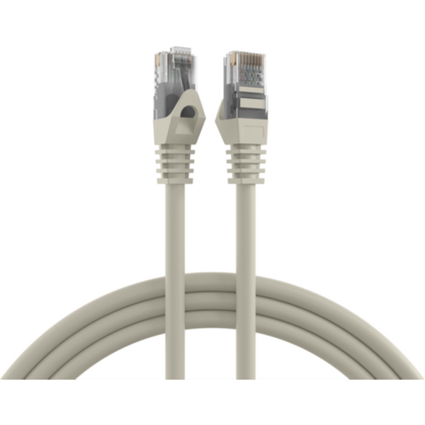 Patchkabel RJ45 Patchkabel Cat.5e U/UTP LSZH, CCA AWG24/7 grau 0,5m - 1 VPE = 10 St�ck