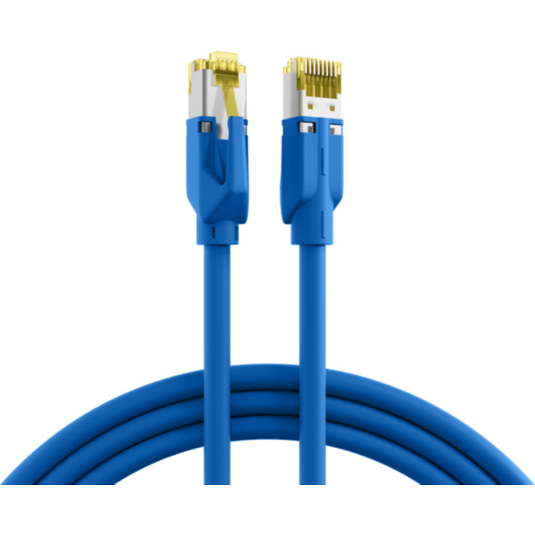 Patchkabel RJ45 Patchkabel Cat.6A S/FTP LSZH, Draka UC900 TM31 blau 3m - 1 VPE = 5 St�ck