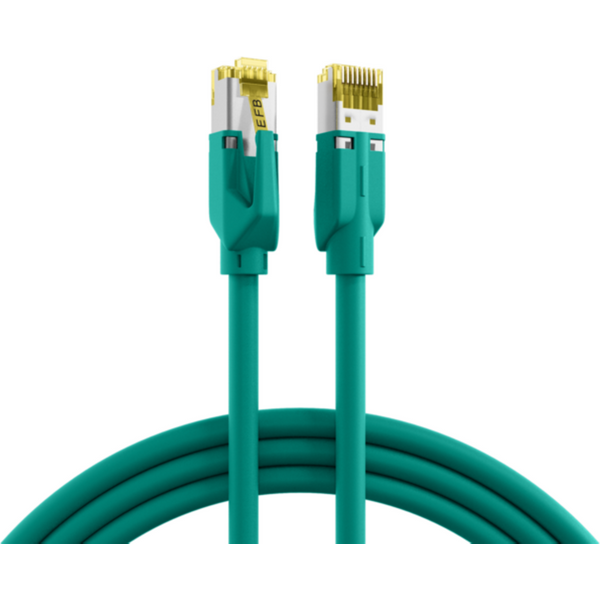 Patchkabel RJ45 Patchkabel Cat.6A S/FTP LSZH, Draka UC900 TM31 grün 2m - 1 VPE = 5 St�ck