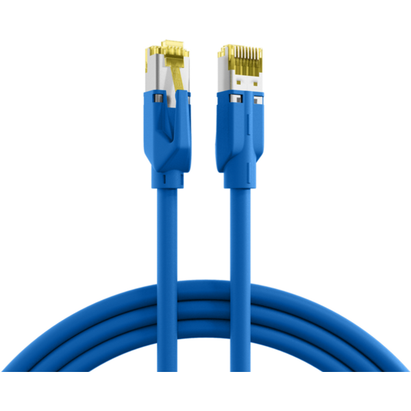 RJ45 Patchkabel Cat.6A S/FTP LSZH, Dätwyler 7702 TM31 blau 25m