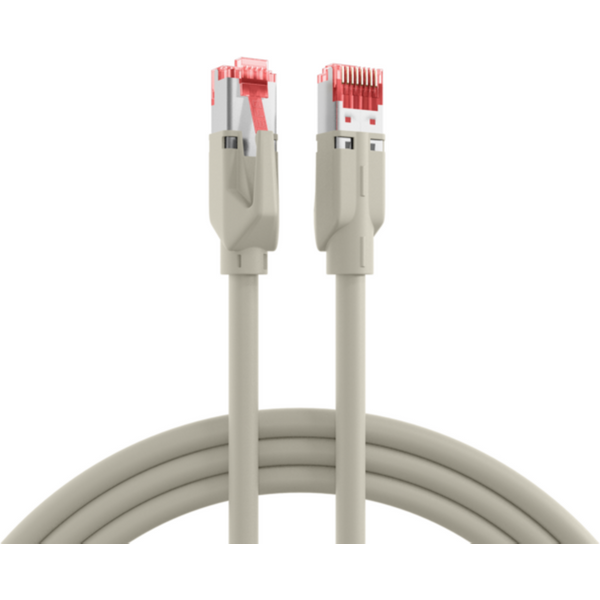 Patchkabel RJ45 Patchkabel Cat.6A S/FTP LSZH, Dätwyler 7702 TM21 grau 20m - 1 VPE = 20 St�ck