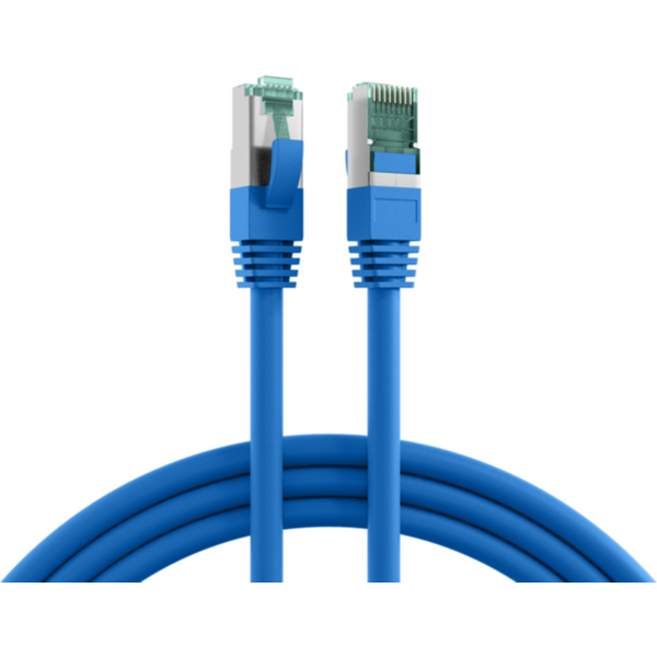 Patchkabel RJ45 Patchkabel Cat.6A S/FTP LSZH, blau 0,25m - 1 VPE = 10 St�ck