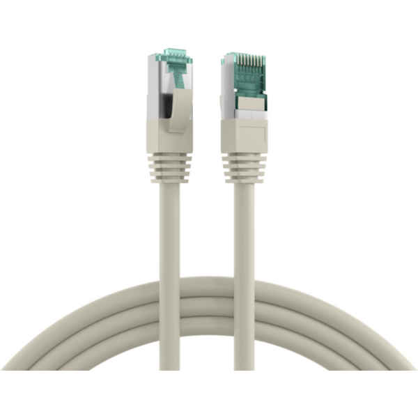 Patchkabel RJ45 Patchkabel Cat.6A S/FTP LSZH, grau 0,5m - 1 VPE = 10 St�ck