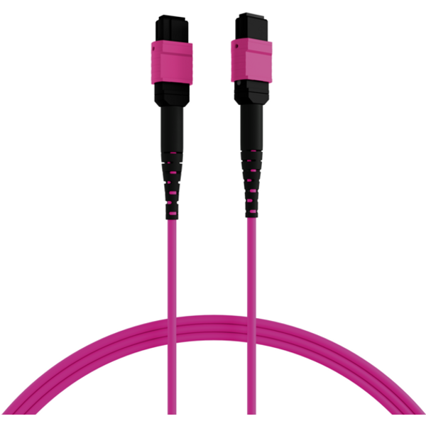 MTP®(F)-MTP®(F) Patchkabel OM4 24 Fasern, Typ A LSZH erika-violett 15m
