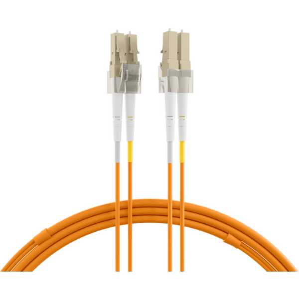 Glasfaser Patchkabel Duplex Patchkabel LC-LC OM1, 1m LSZH 2mm orange - 1 VPE = 10 St�ck