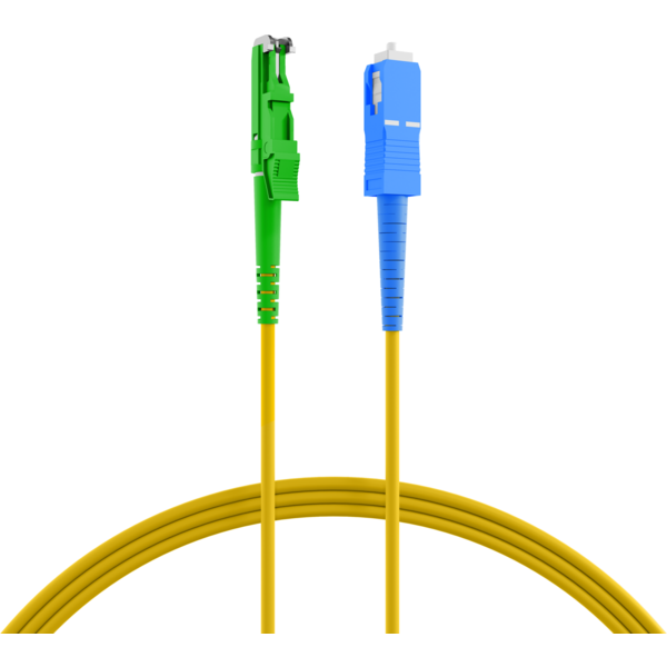 Simplex Patchkabel E2000?/APC-SC OS2, 2m LSZH 3mm gelb G657A1 Grade C