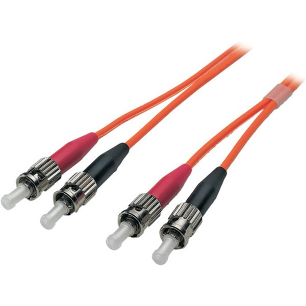 Glasfaser Patchkabel Duplex Patchkabel ST-ST OM2, 3m LSZH 3mm orange - 1 VPE = 5 St�ck