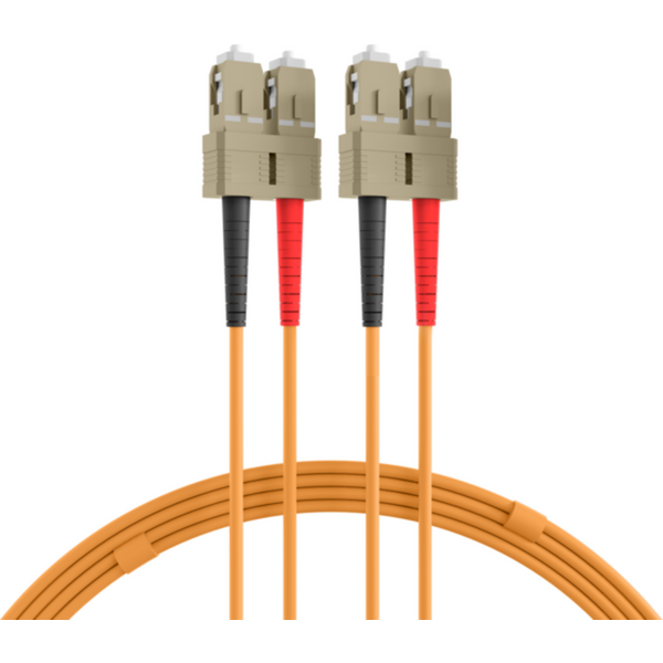 Glasfaser Patchkabel Duplex Patchkabel SC-SC OM2, 10m LSZH 3mm orange - 1 VPE = 5 St�ck
