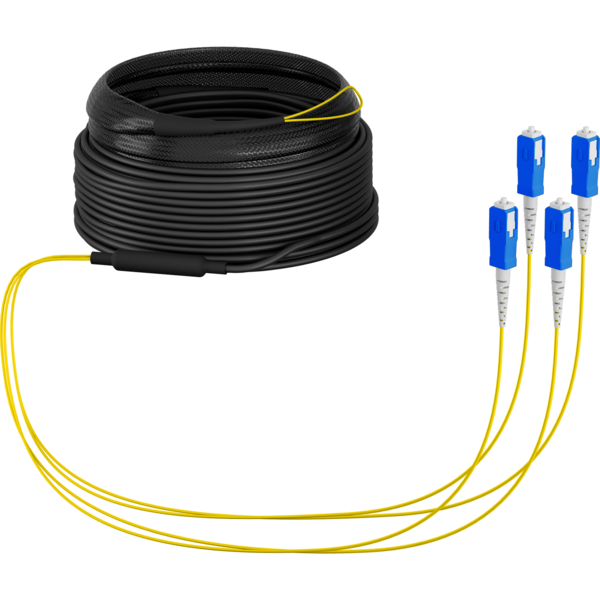 Trunkkabel U-DQ(ZN)BH OS2 4E (1x4) SC-SC, 20m Dca LSZH G657A1