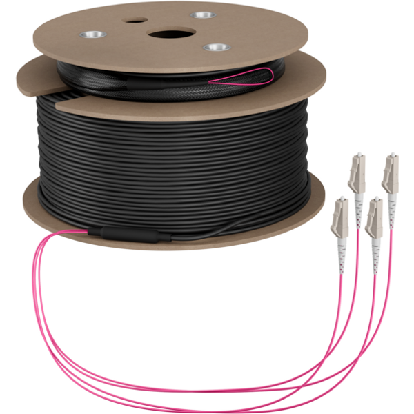Trunkkabel U-DQ(ZN)BH OM4 4G (1x4) LC-LC, 180m Dca LSZH
