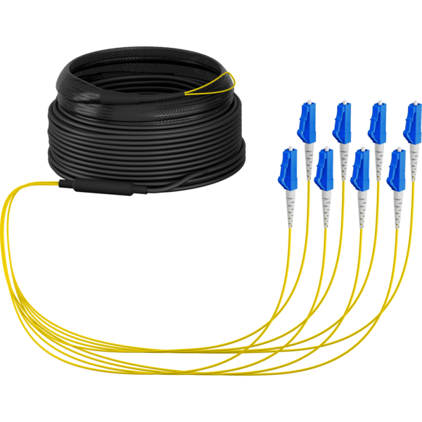 Trunkkabel U-DQ(ZN)BH OS2 8E (1x8) LC-LC, 10m Dca LSZH G657A1