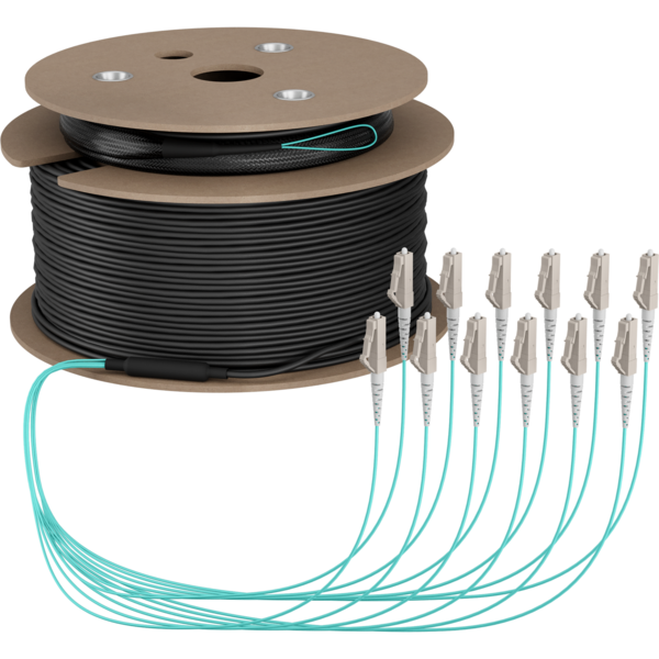 Trunkkabel U-DQ(ZN)BH OM3 12G (1x12) LC-LC, 170m Dca LSZH