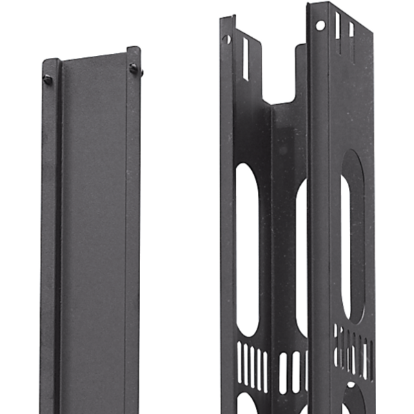 Vertikales Kabelmanagement 42HE, 1 Stk., RAL9005, für PRO