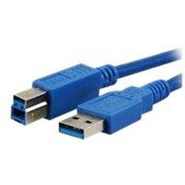 MediaRange Anschlusskabel USB 3.0 Stecker A/B 5m blau